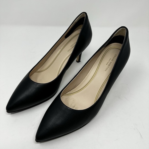 Cole Haan Women's Grand Ambition Pump 9B Black Leather Nice‎ - Picture 1 of 7